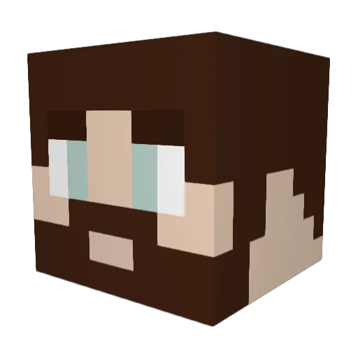 Staxton Minecraft avatar head, 3D render