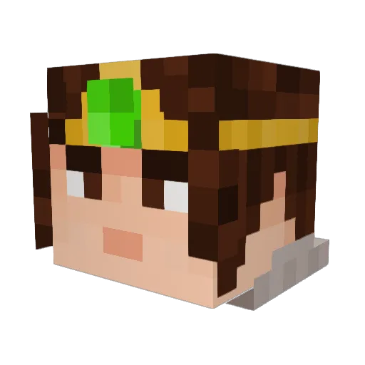 StayDopely Minecraft avatar head, 3D render