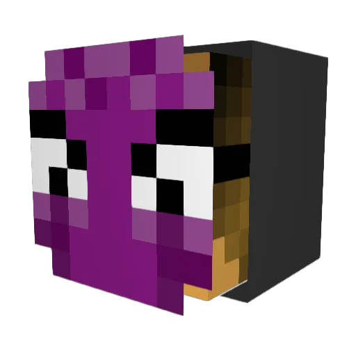 StayMad Minecraft avatar head, 3D render