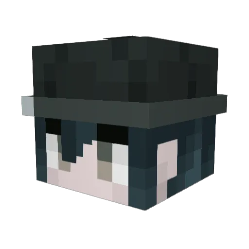 StayNormal Minecraft avatar head, 3D render