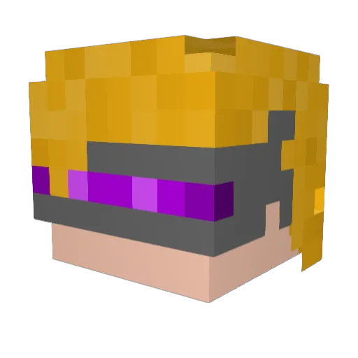 StayUp2Late Minecraft avatar head, 3D render