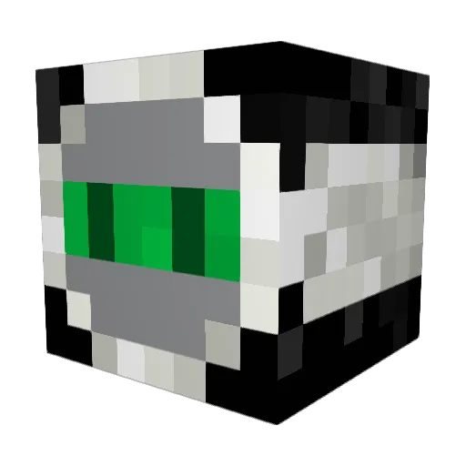 StayedWindow Minecraft avatar head, 3D render
