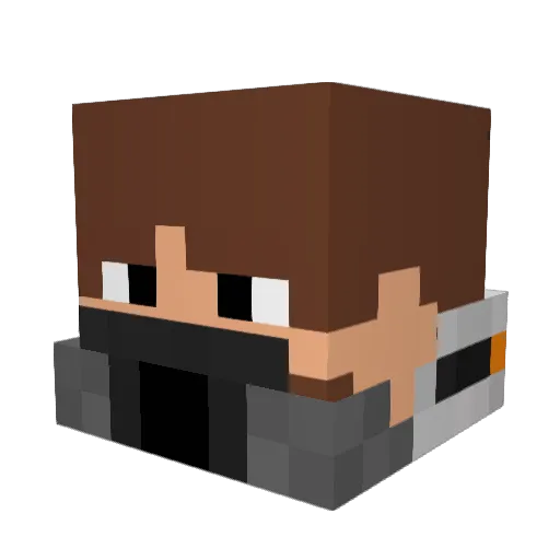StayinFrosteh Minecraft avatar head, 3D render