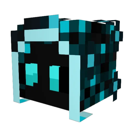SteCoral Minecraft avatar head, 3D render