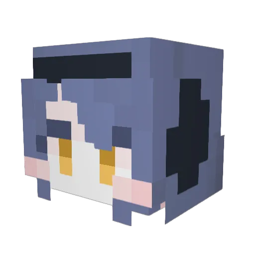 SteILive Minecraft avatar head, 3D render
