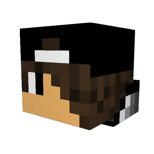 SteaXas Minecraft avatar head, 3D render