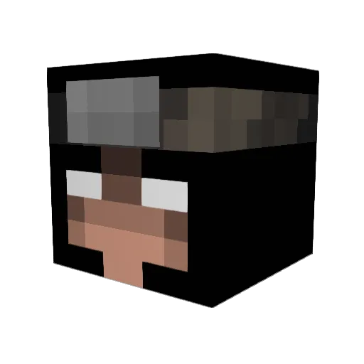 Steadly Minecraft avatar head, 3D render