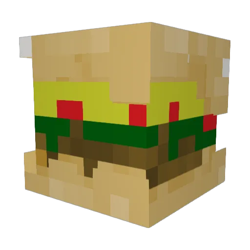 SteakburgerHD Minecraft avatar head, 3D render