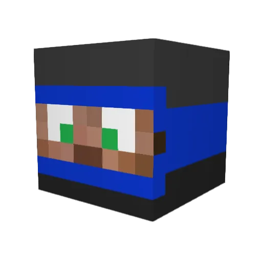 Steakysauce Minecraft avatar head, 3D render