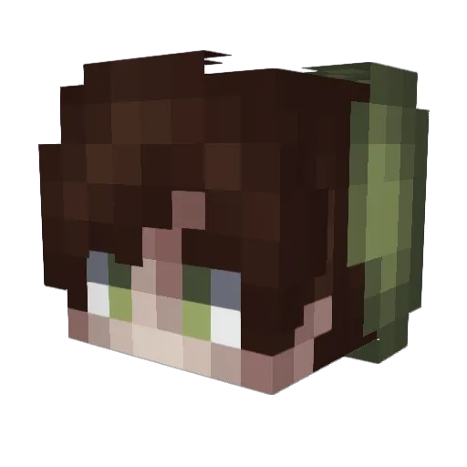 StealArts Minecraft avatar head, 3D render