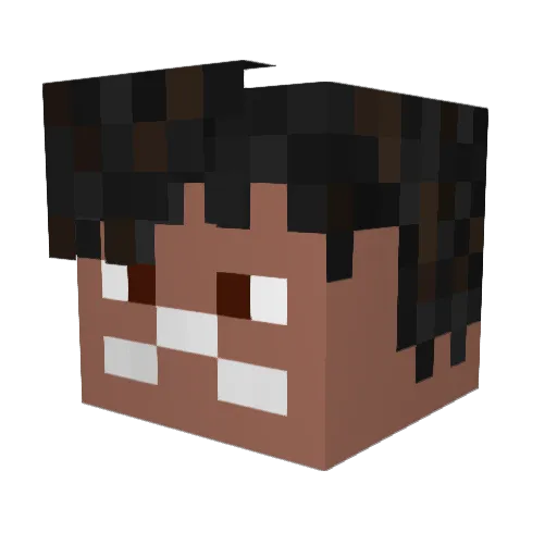StealUwU Minecraft avatar head, 3D render