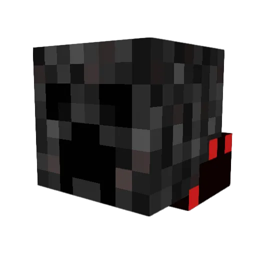 Stealth15 Minecraft avatar head, 3D render