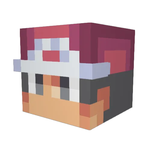 Stealth567 Minecraft avatar head, 3D render
