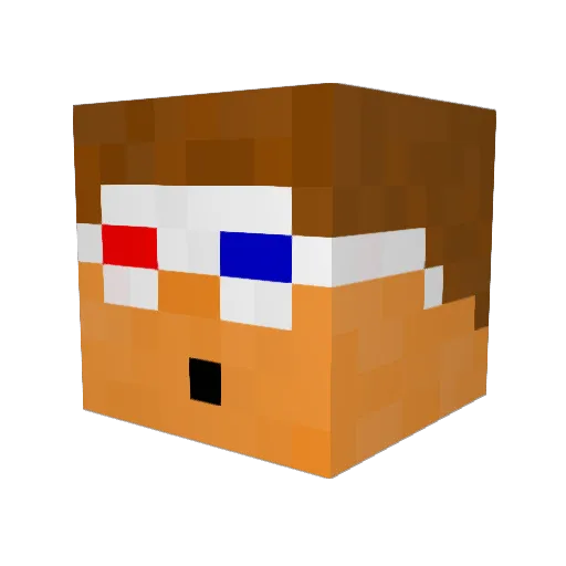 Stealthcookies Minecraft avatar head, 3D render