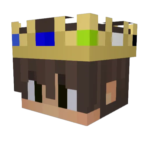 Stealthmix Minecraft avatar head, 3D render