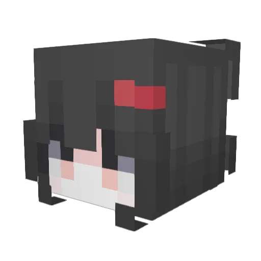 Stealthrock Minecraft avatar head, 3D render