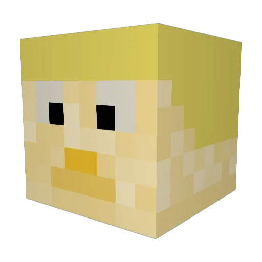 StealthyLemon10 Minecraft avatar head, 3D render