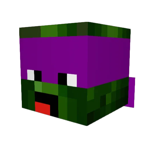 Stealthyway Minecraft avatar head, 3D render