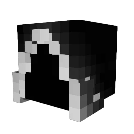 SteamAni Minecraft avatar head, 3D render