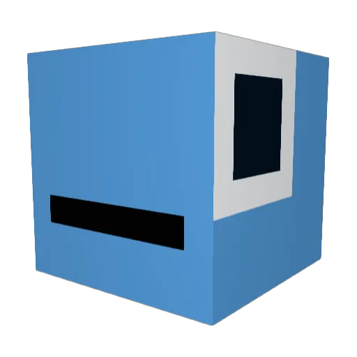 SteamAuthor Minecraft avatar head, 3D render