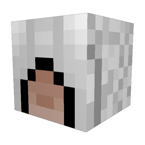 SteamDrive Minecraft avatar head, 3D render