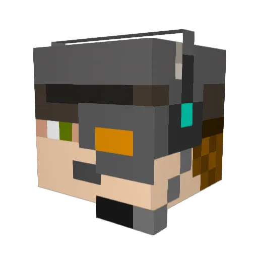 SteamMaster21 Minecraft avatar head, 3D render