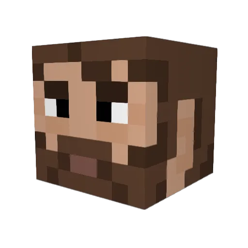 SteamPunker405 Minecraft avatar head, 3D render