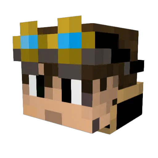 SteamPunkster Minecraft avatar head, 3D render