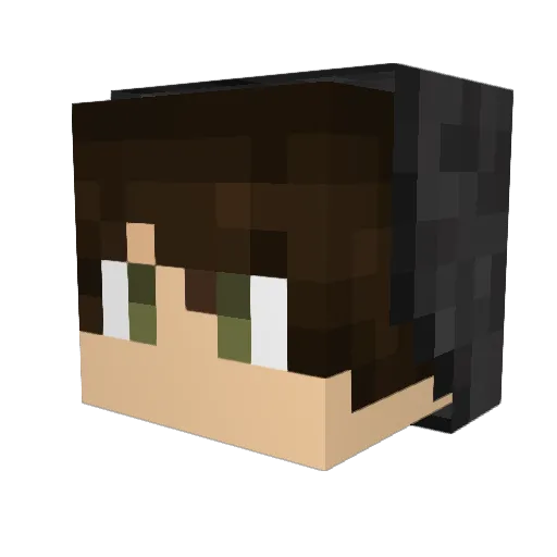 SteamSwirl Minecraft avatar head, 3D render