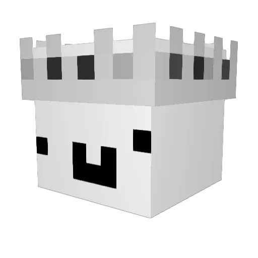 Steam__ Minecraft avatar head, 3D render