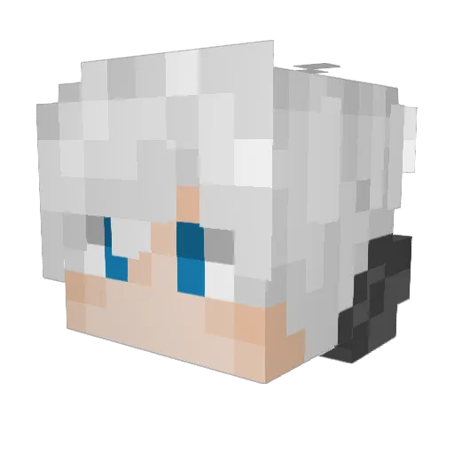 SteamedCabbage Minecraft avatar head, 3D render