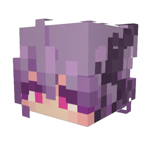 SteamingCoffee Minecraft avatar head, 3D render