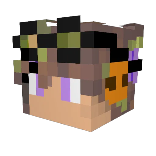 Steamp39 Minecraft avatar head, 3D render