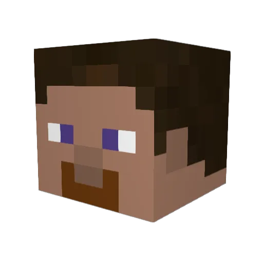 Steampack03 Minecraft avatar head, 3D render