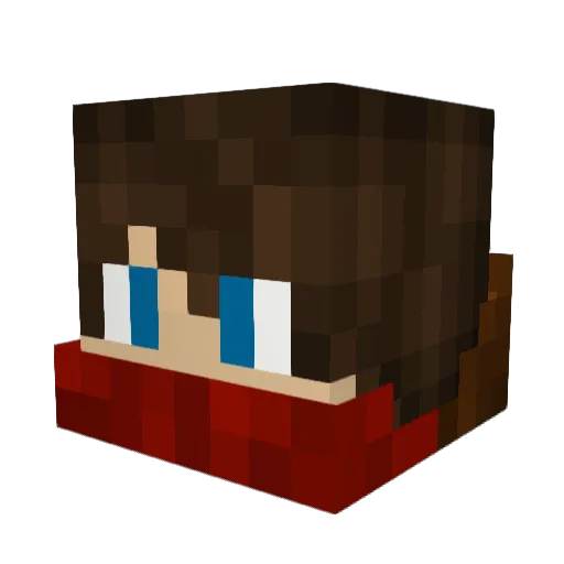 Steamtrain13 Minecraft avatar head, 3D render