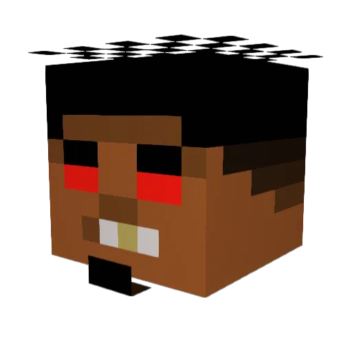 SteamyBuns818 Minecraft avatar head, 3D render