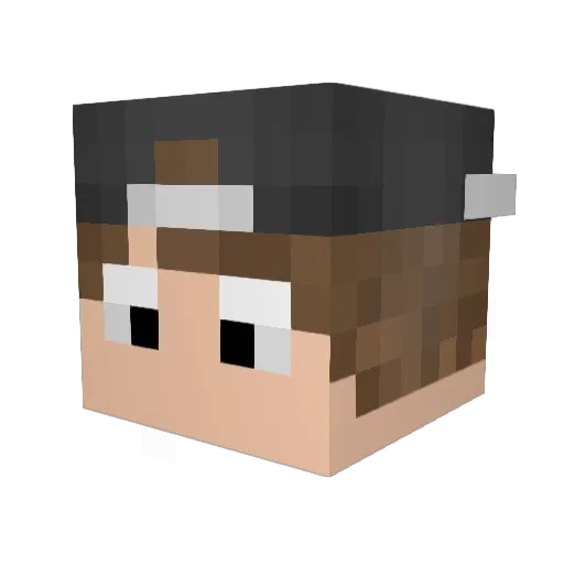 Steanix Minecraft avatar head, 3D render