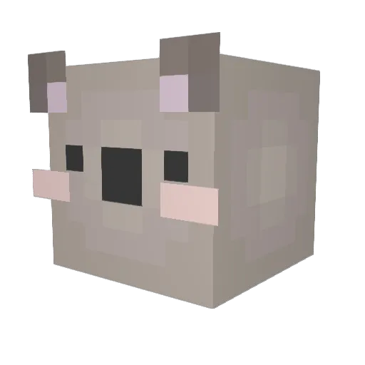 Stebitian Minecraft avatar head, 3D render