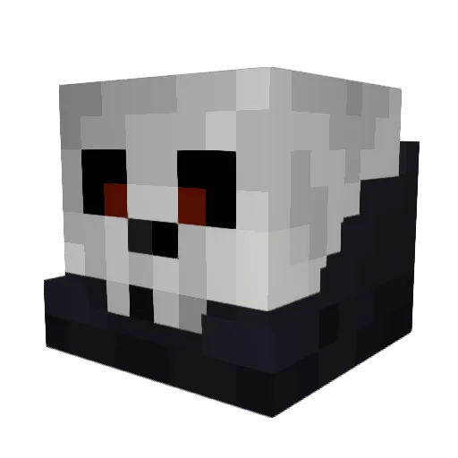 SteeIReaper Minecraft avatar head, 3D render