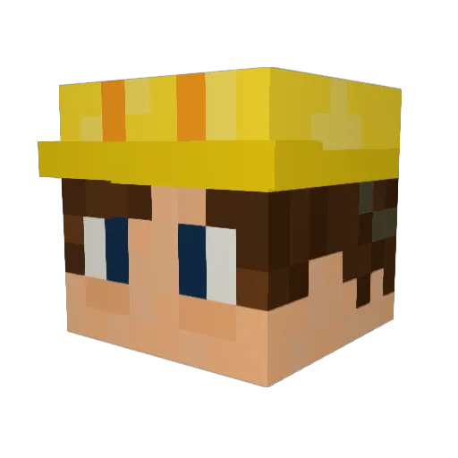 Steeezy_YT Minecraft avatar head, 3D render