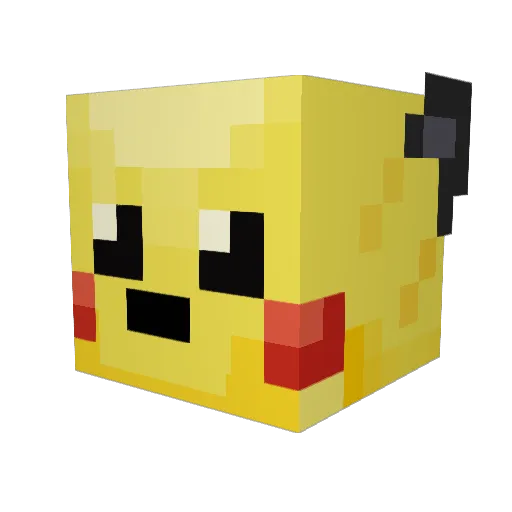 SteefD007 Minecraft avatar head, 3D render