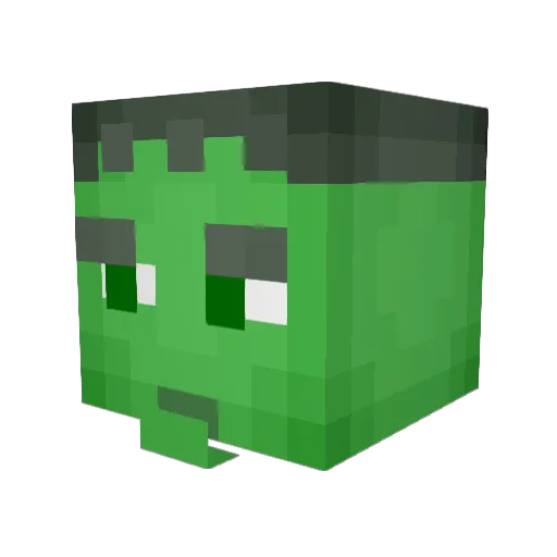 SteelB123 Minecraft avatar head, 3D render