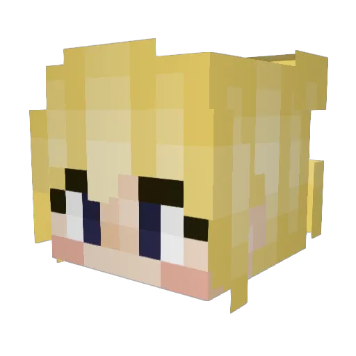 SteelBree01 Minecraft avatar head, 3D render