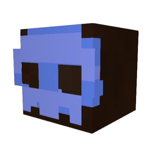 SteelComic Minecraft avatar head, 3D render