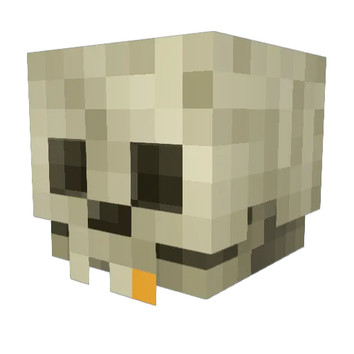 SteelCut Minecraft avatar head, 3D render