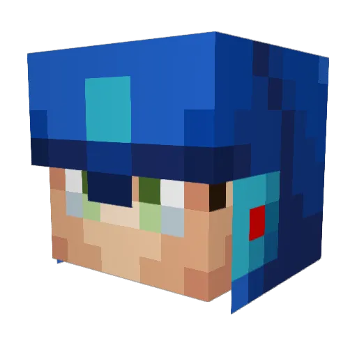 SteelGeneral Minecraft avatar head, 3D render