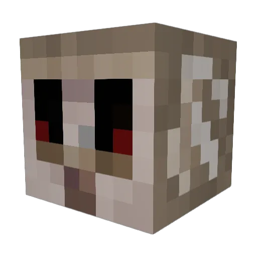 SteelGiant2828 Minecraft avatar head, 3D render