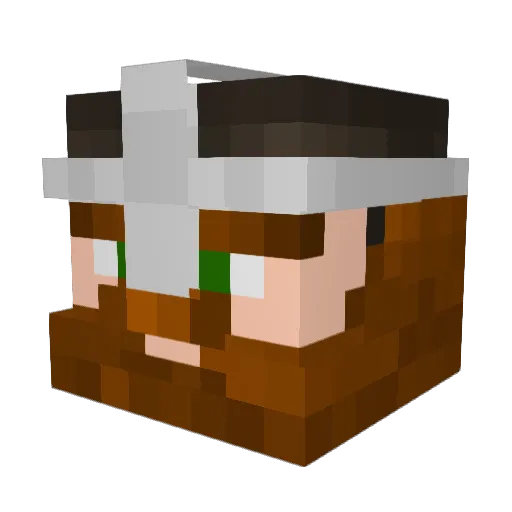 SteelGouda Minecraft avatar head, 3D render