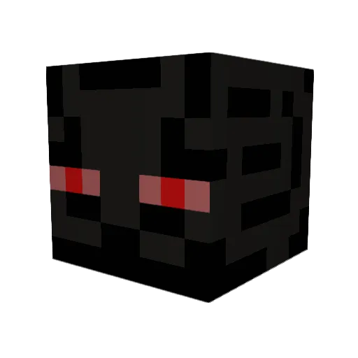 SteelMK Minecraft avatar head, 3D render