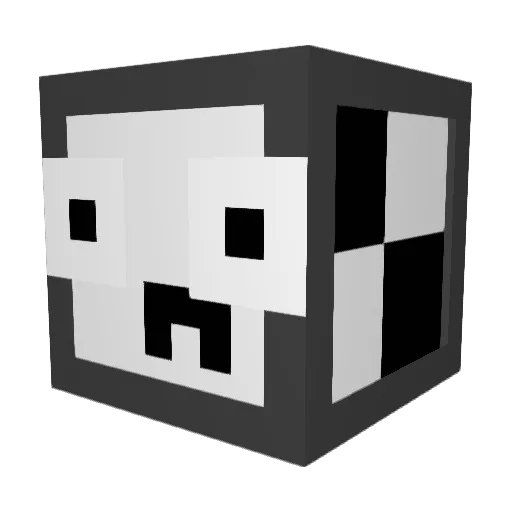 SteelMatch Minecraft avatar head, 3D render